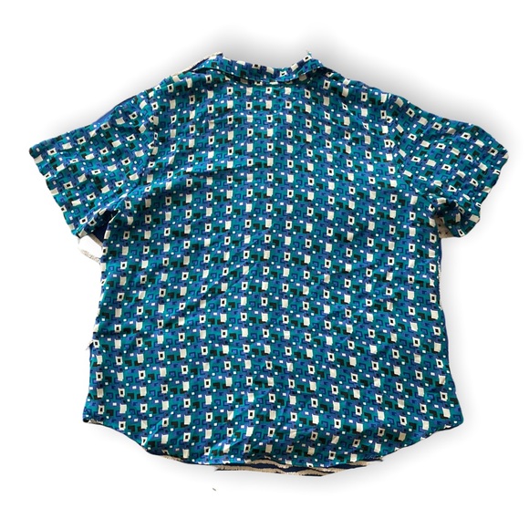 Vintage Funky Blues Plus Button Up Lightweight Unisex 2X - Picture 8 of 9